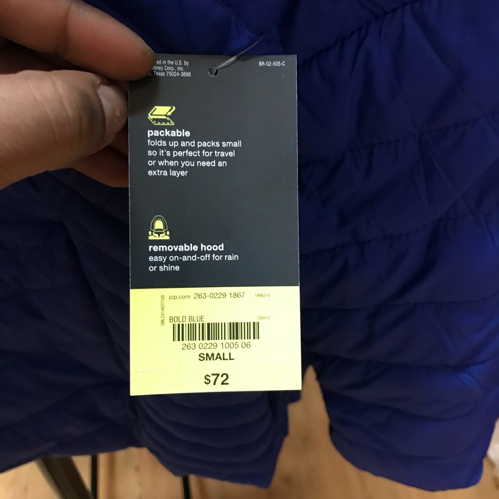 Brand new Royal Blue “Xersion” puff Jacket NWT - Picture 2 of 3